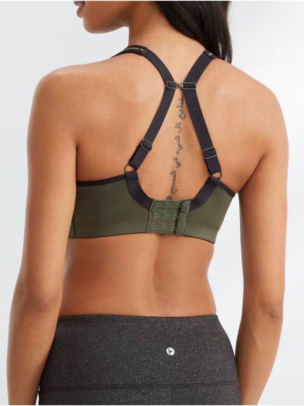 Freya Sonic High Impact Spacer Convertible Sports Bra Army Green SZ 34DDD/34F